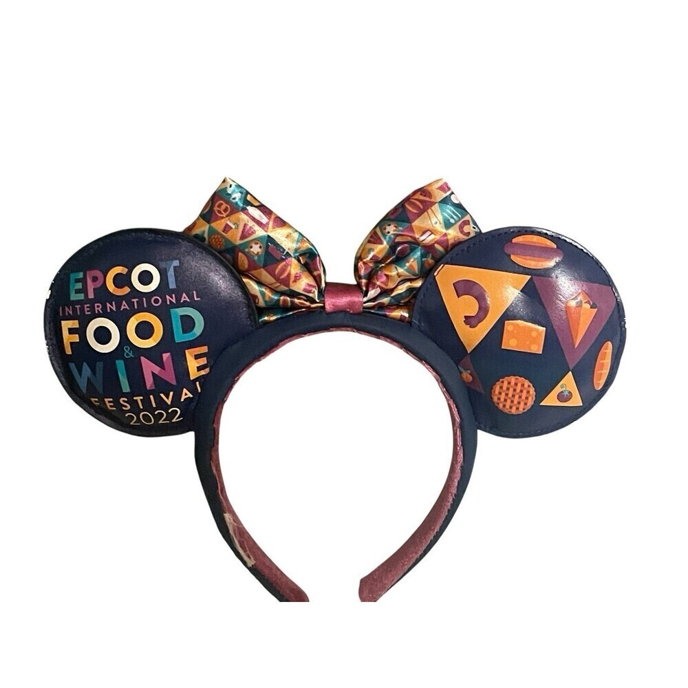 Disney Epcot International Food & Wine Festival 2022 Minnie Mouse Ears Headband